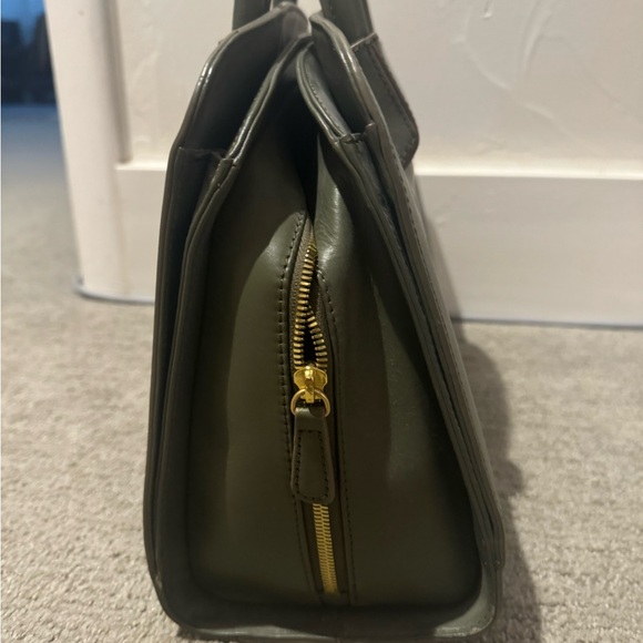 Zac Posen Z. Spoke Leather Satchel Olive Green. - Picture 10 of 12